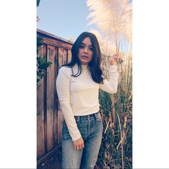 April Reign Tops - (LAST L) Alex Mock Neck Top